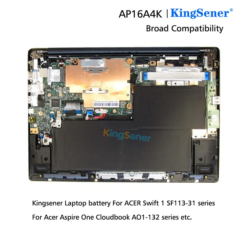 Bateria do Portátil Kingsener Ap16a4k para Acer Swift Sf11331 N17p2 N16q9 Kt.00304.003 11.25v 42wh 3770mah - Imagem 3