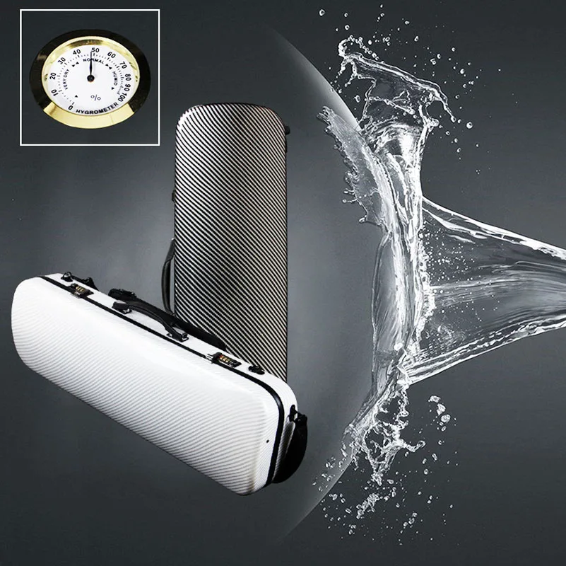4/4 3/4 Violin Case Super Light Carbon Fiber Square Box High Quality