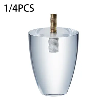 

1/4PCS Furniture Luxury Transparent Sofa Foot Crystal Foot Furniture Foot Plexiglass Cabinet Foot Furniture Hardware Accessories
