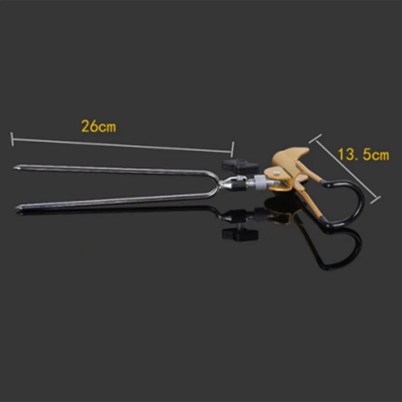 

Portable Fishing Rod Pole Holder Adjustable Support Main Stand Stainless Steel 28*13.5*5cm durable outdoor fishing accessories