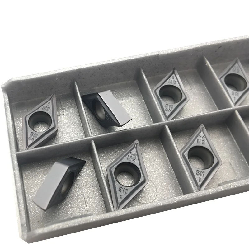 10 шт. отрезные резцы dcmt DCMT070204 SM IC907 DCMT11T304 SM IC908 токарный станок с ЧПУ токарный резец инструмент для металла