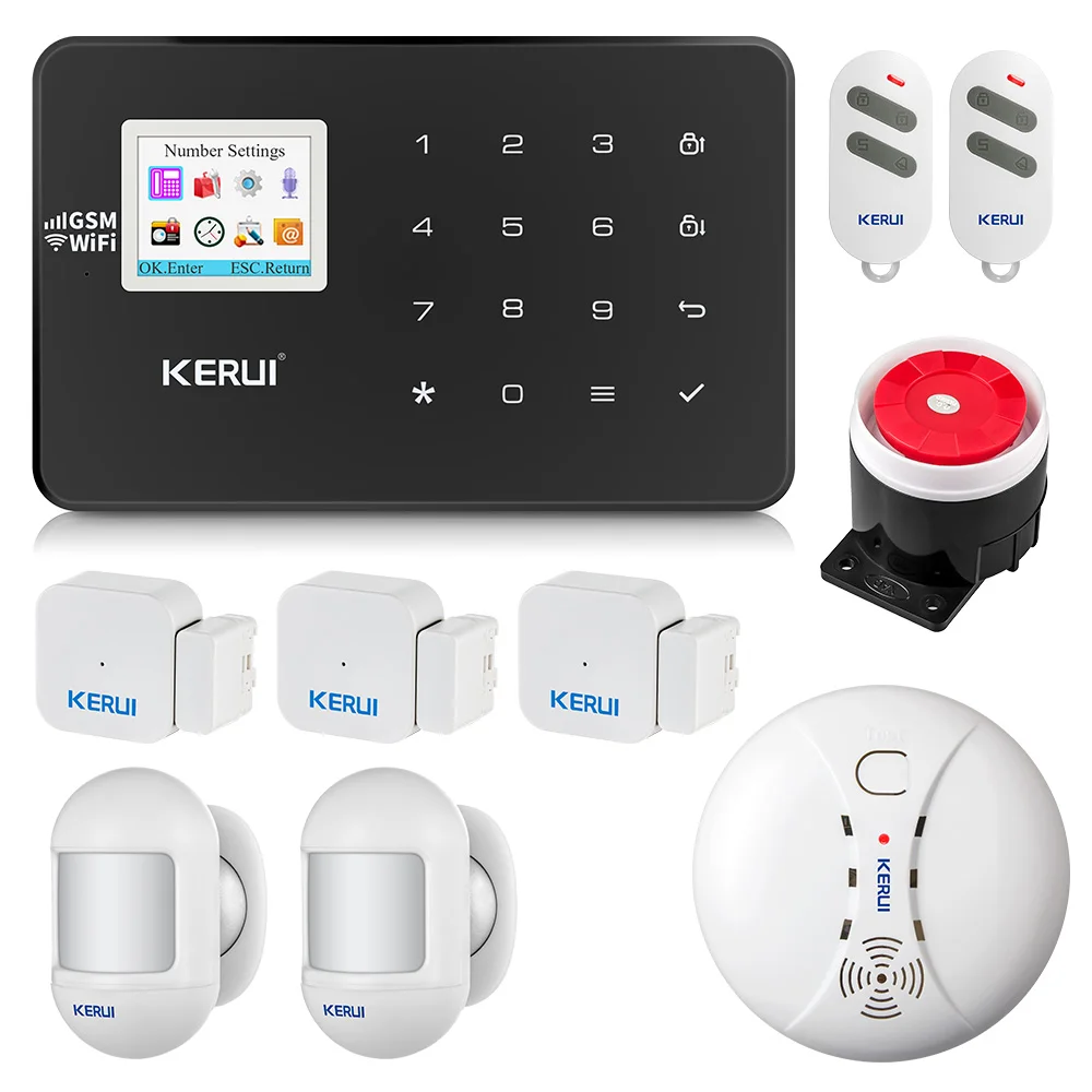 KERUI W18 WiFi GSM Беспроводная охранная сигнализация домашняя система охранной