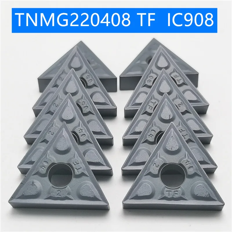 Твердосплавные TNMG220408 TF IC907/IC908 внешние токарные инструменты TNMG220404 карбидная вставка для токарного станка режущий инструмент инструменты с ЧПУ