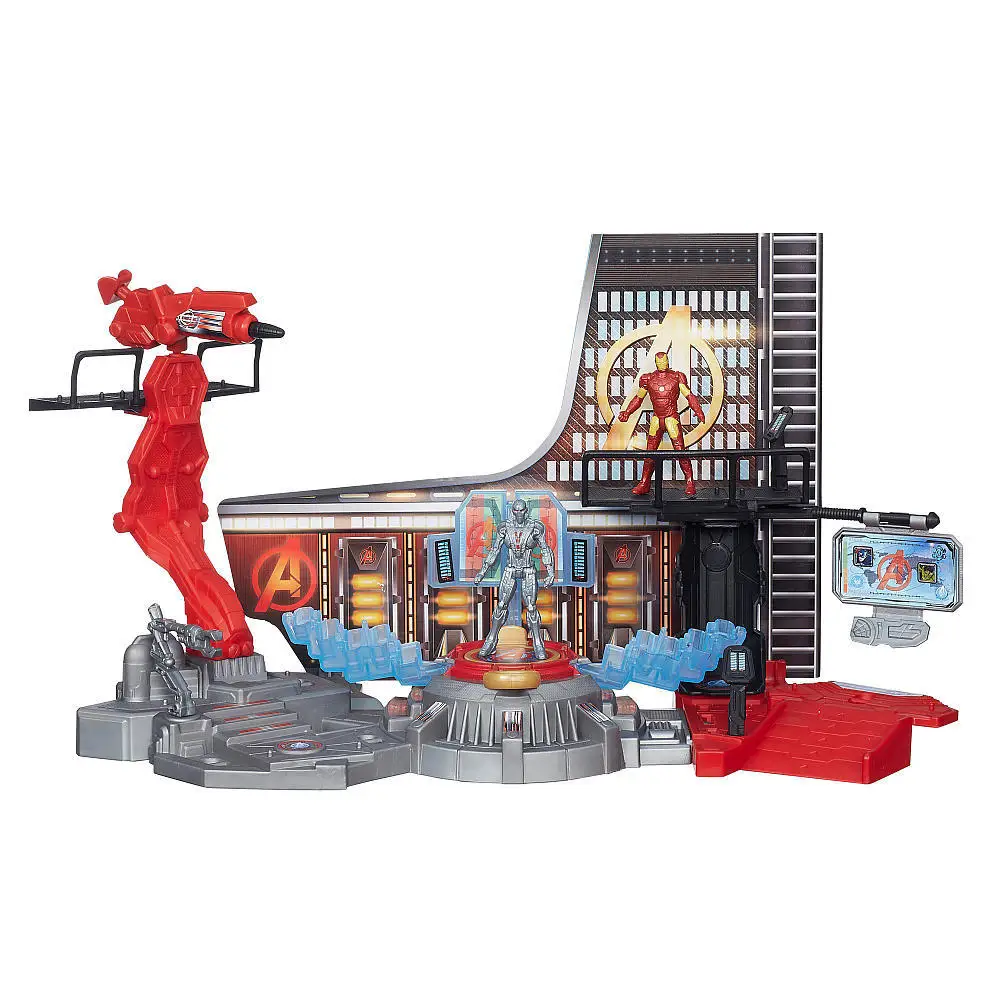 Hasbro фигурка Marvel Мстители штаб 2,5-дюймовое железо человек Халк сцена фильма набор игрушка для детей подарок