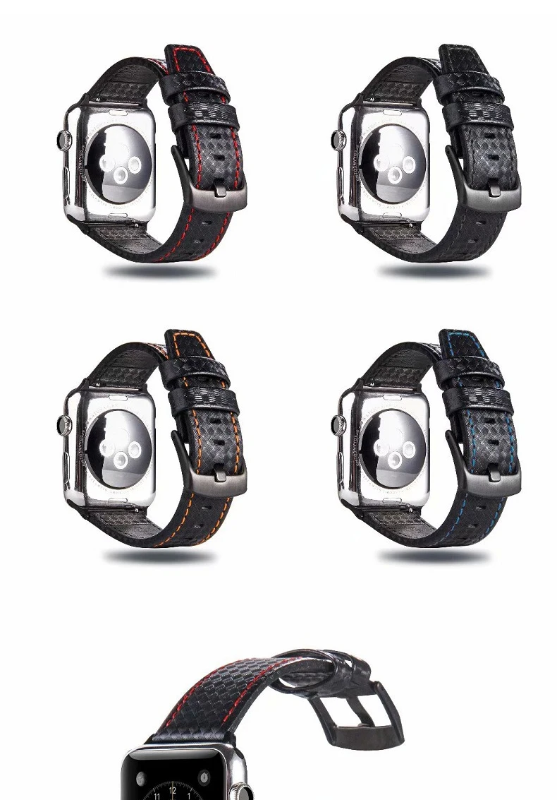 Ремешок для Apple SmartWatch 4 3 2 1 Одноцветный ремешок для Apple Watch 38 мм 40 мм 42 мм 44 мм деловой мужской ремешок для AppelWatch