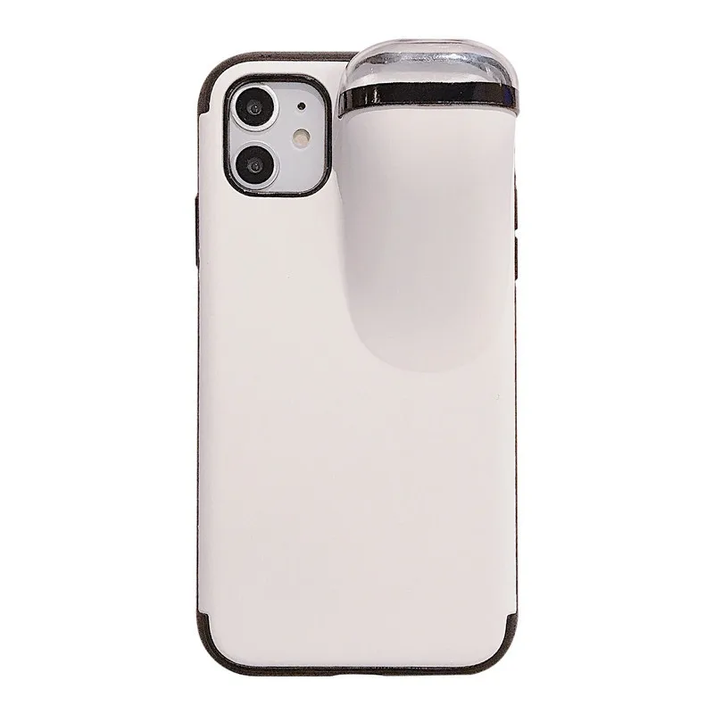 Joyce Airpods держатель чехол для телефона для iPhone 11 Pro Max XS MAX XR X 10 7 8 6 6s Plus bluetooth ушной чехол для телефона для Apple Airpods 2 1 - Цвет: White