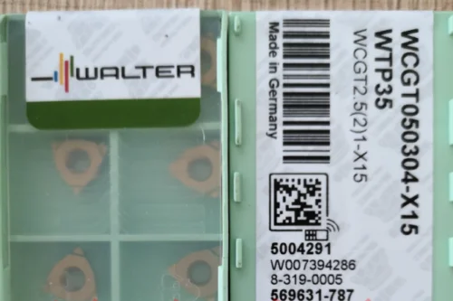 10 шт WALTER карбидные вставки WCGT050304-X15 WTP35