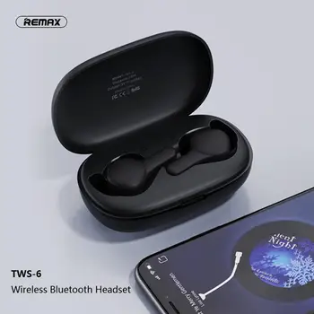 

Remax TWS-6 Low Power Consumption Comfortable Wireless Bluetooth Headset Support iOS/Android Phones HD Call