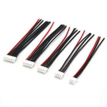 

5Pcs Silicone Soft Line 100Mm Rc Drone Lipo Battery Balance Charger 2S 3S 4S 5S 6S 22Awg Cable For Lipo Battery