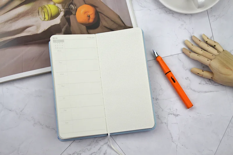 Иллюстрация путешествия Bullet Journal Note Book еженедельник 80 листов 185x91 мм Мини карманный дневник блокнот ежемесячный планировщик