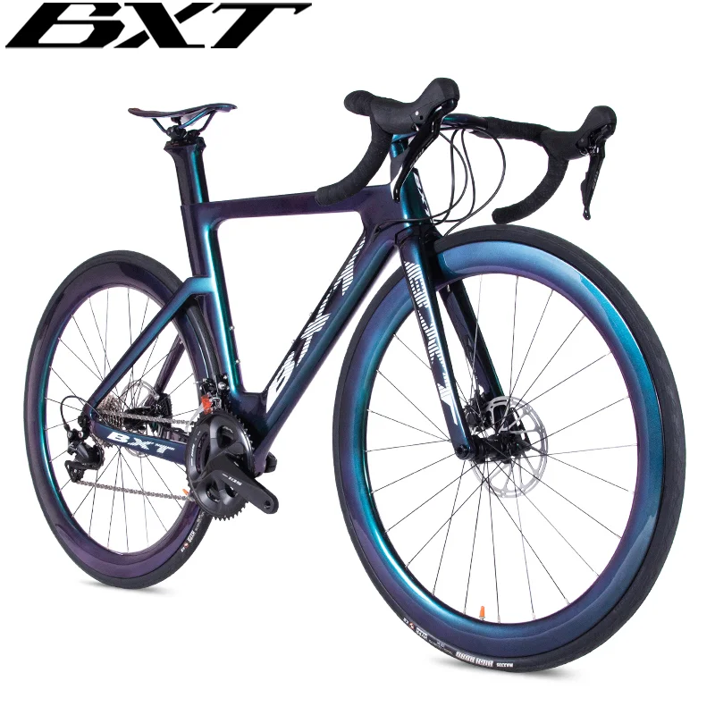 

Carbon Fiber Road Bike, Ultralight T800, Racing Complete Bicycle, 11 Speed, City Bike Disc Brake Road Bikes