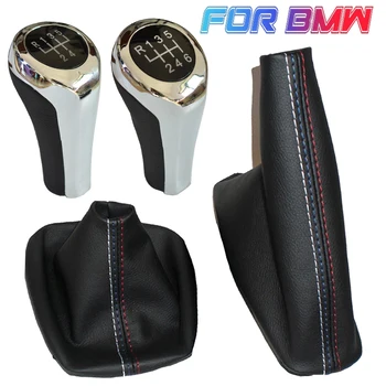 

Gearshift Stick Knob Lever HandBall Manual 5 6 Speed For BMW 3 Series E36 E46 M3 With Leather Handbrake Gaiter Shift Boot Cover