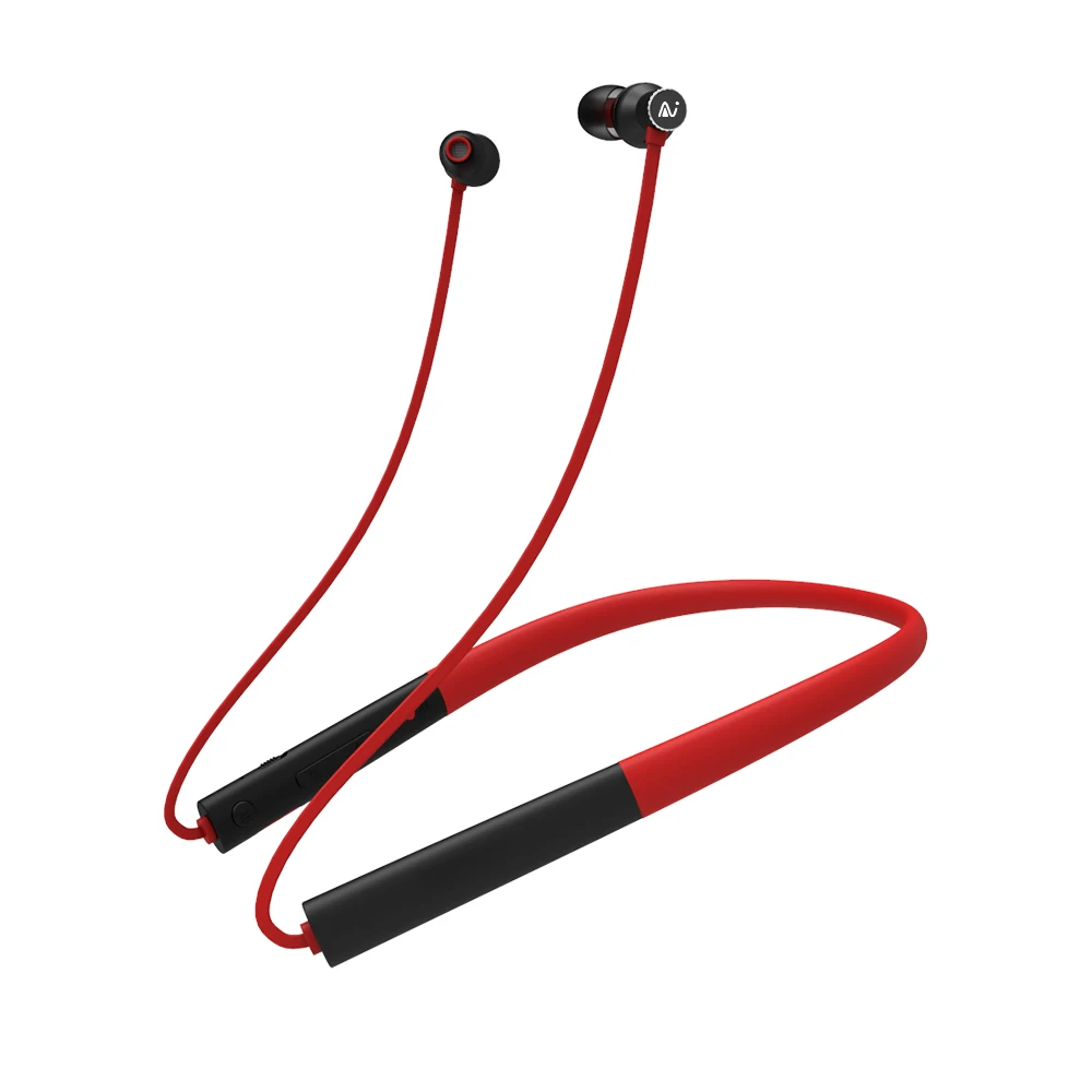 Red and Black TELESIN Alexa Bluetooth наушники Магнитная Беспроводная музыкальная гарнитура телефон шейные спортивные наушники для iPhone samsung Xiaomi - Цвет: Red and Black