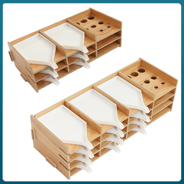 16/9 Grids Diamond Painting Wooden Tray Stackable Storage Organizer Tray  for DIY Diamond Embroidery Craft Tools