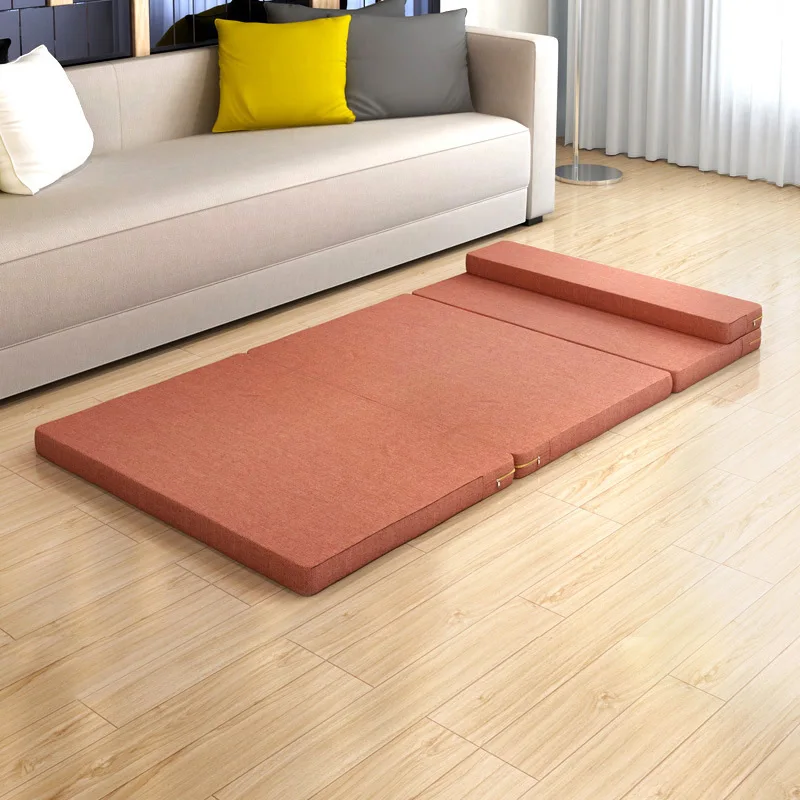 

Folding Bed Single Use Sleeping Pad Fashion Elastic Kids Mattress/Pad Comfortable Memory Foam Furniture with Headrest