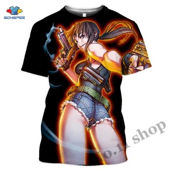 

Black Lagoon T-shirt Anime Style Cosplay Men Women Casual Fashion Tshirt Harajuku Hip Hop Streetwear 3D Printed T shirt Tees Top