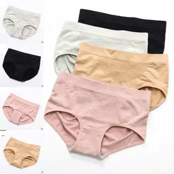 

Women's Underpants Briefs Panties Breathable High Waist Knickers Underwear Cotton