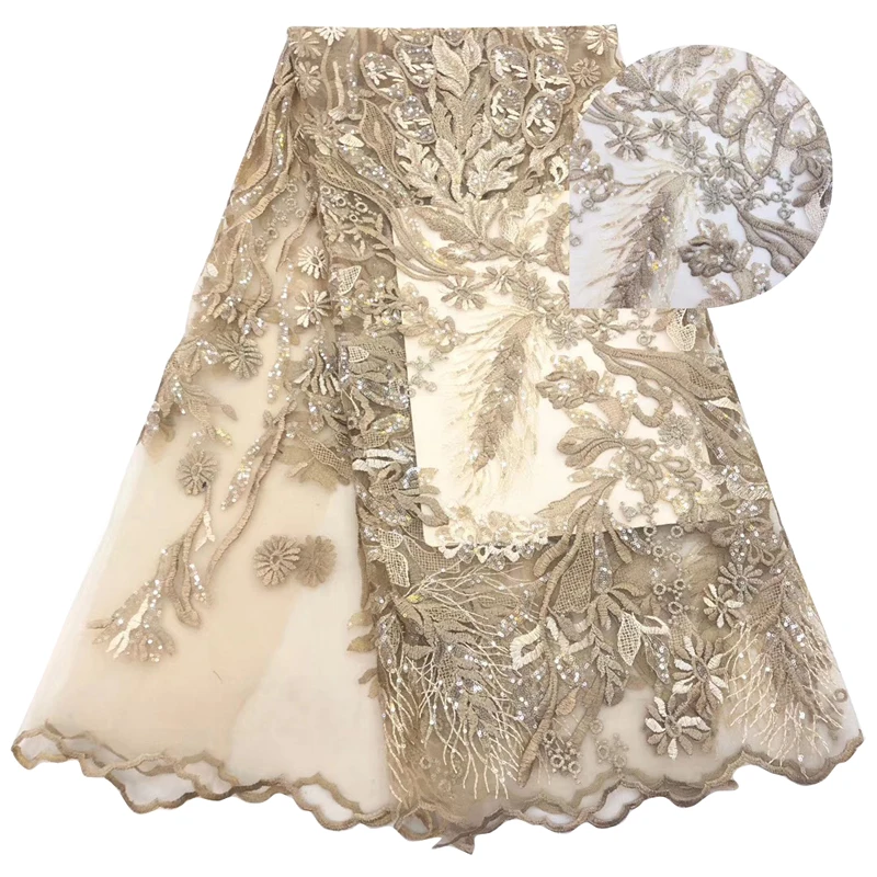 Новое поступление африканская кружевная ткань высокого качества швейцарская вуаль вышитая блестками Алмазная Тюль Кружевная Ткань вечернее платье