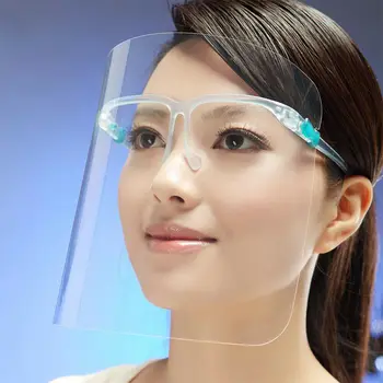 

2pcs Safety Transparent Lens Protective Full Face Film Shield Plastic Anti-Fog Anti-Saliva Anti-splash Faceshield