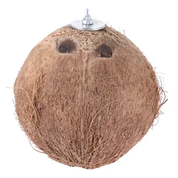 

1pc Bird Nest Coconut Shell Nest Creative Playing Toys for Birds Parrots Shade Relaxing(Coffee)