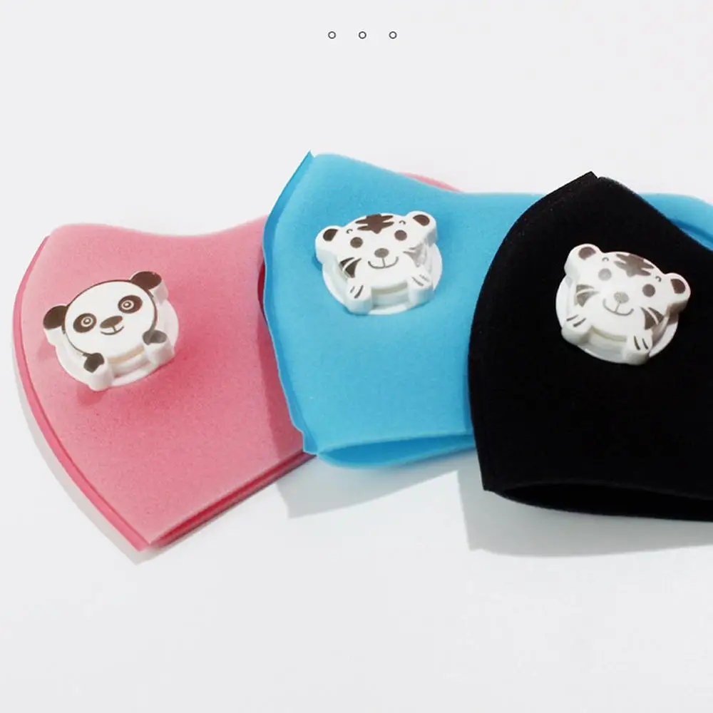 1pc Kids Anti Pollution PM2.5 Mask Breathing Valves Dust Respirator Cartoon Children Washable Reusable Face Masks Mouth Muffle 3