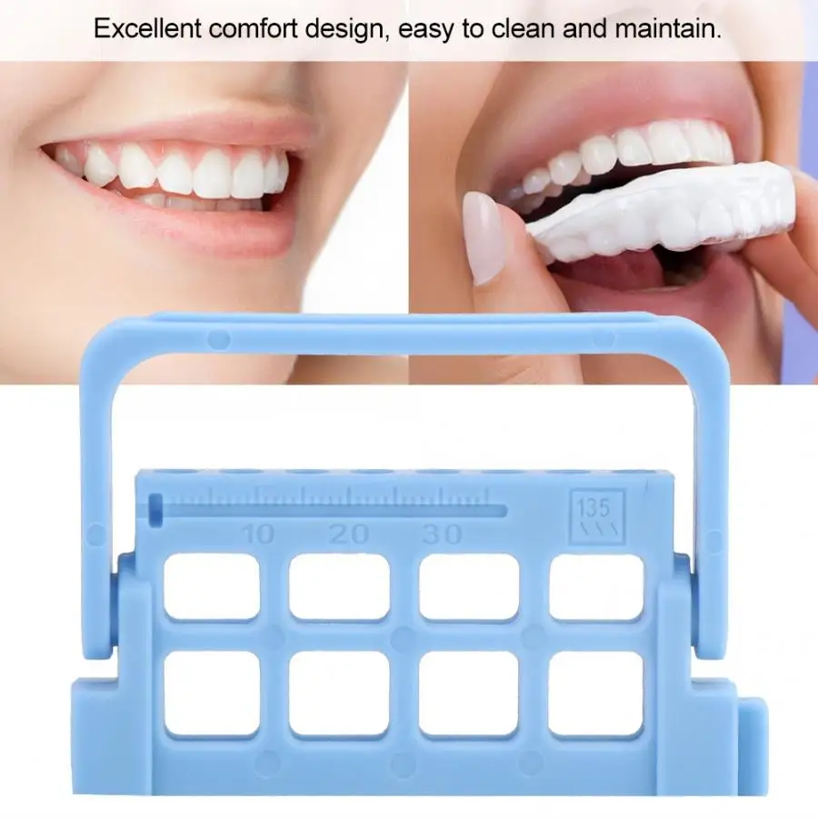 

Portable Endodontic Drill Stand Storage Rack with Clear Scale Root Canal Therapy Files Holder Dentist Teeth Whitening Tool