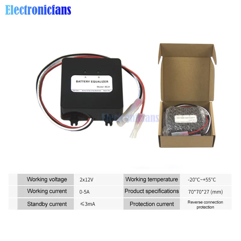 Tensão, Chumbo Ácido Battery Balance, Carregador Regulador de Controle, 12V, 24V, 48V