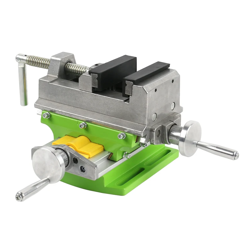 X Y-axis Table Bench Vise 3 inch Adjustable Cross Compound Desk Vise Worktable Bench Clamp Fixture For DIY Drilling