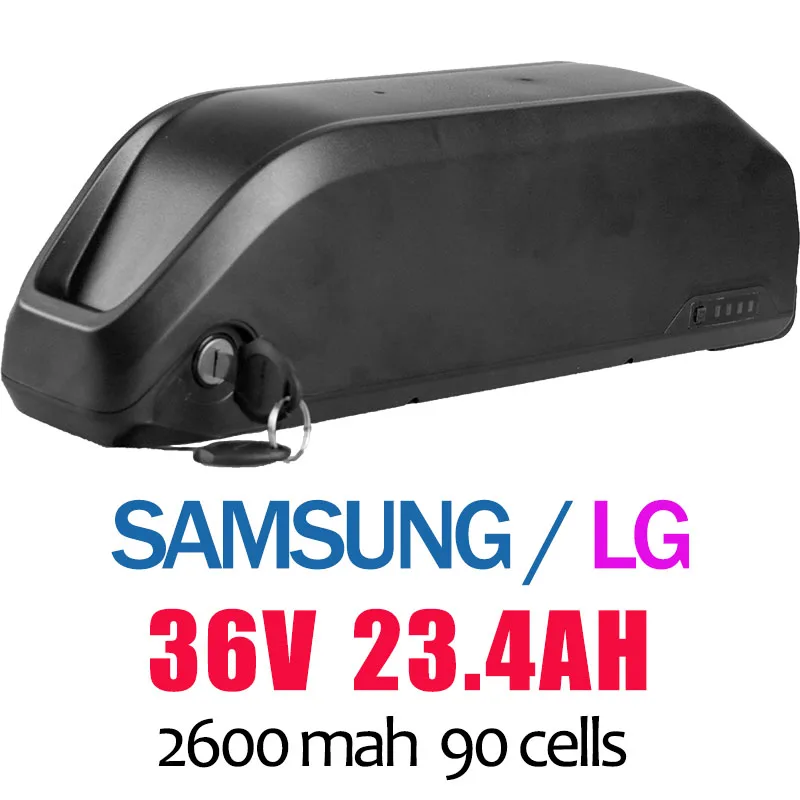 36V23.4AH Электрический велосипед 36 В 10,4-31,5 Ач SAMSUNG LG ячейка литиевая батарея для 8FUN Mid привод двигателя BBS02 литий-ионная батарея Ebike аккумулятор чехол - Цвет: 36V23.4AH