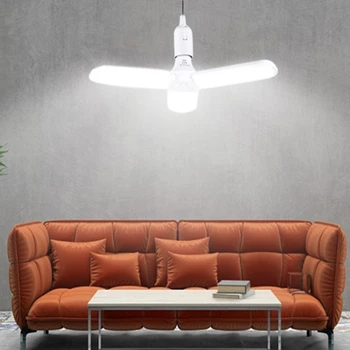 

E27 60W 45W 30W Led Garage Lamp 220V Folding Deformation Lamp Garage Lighting Ceiling Chandelier For Home