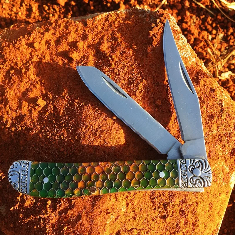

[WATCHMAN W007] Slip Joint multi-blade Pocket knife modern tradtional folding knives folder bone material collection