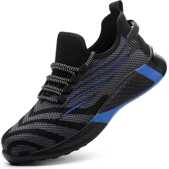 Safety Shoes Men Anti-Smashing Steel Toe Cap Puncture Proof Construction Lightweight Breathable Sneaker Work Boots Women Quality Safety Shoes