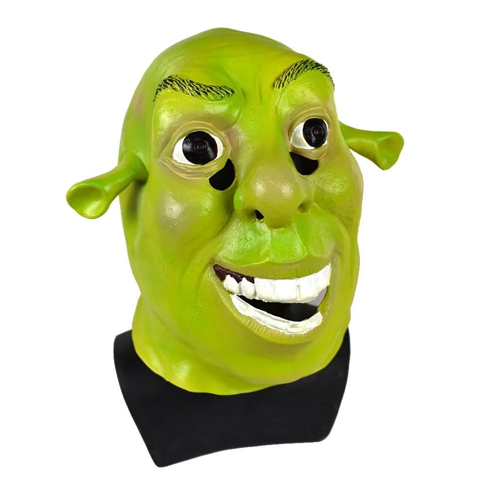 Маска Mascarello Shrek, маска для всего лица, маска для животных, бальное платье с героями мультфильмов, вечерние карнавальные костюмы - Цвет: Standard