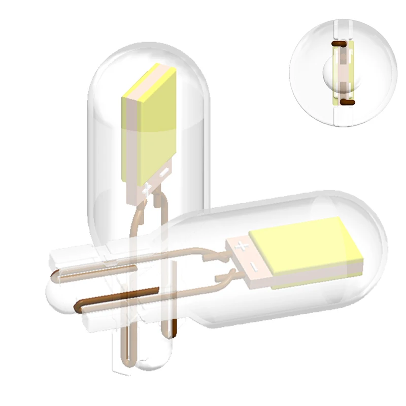 ֽ w5w LED T10 ̾ & COB  Ʈ ڵ , 200LM  Ʈ ̺-     12V 6000K, 2 
