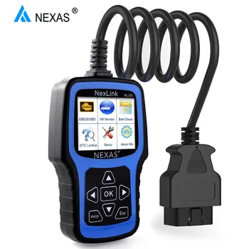 

NEXAS NL101 OBD2 Scanner Automotive Code Reader Car Battery Tester Engine OBD Diagnostic Tool Multi Languages Free Update OBD2