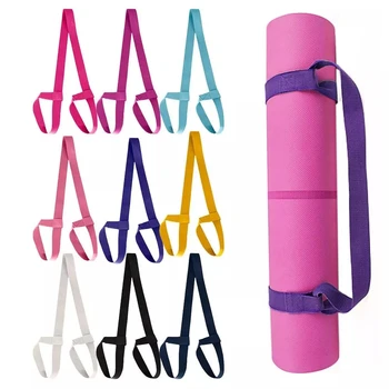 Yoga Mat Strap Belt Yoga Adjustable Shoulder Strap Sports Sling Shoulder Carry Belt Exercise Stretch