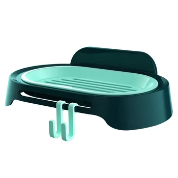 

Bathroom Soap Box Racks Soap Dish Free Punching Soap Holder No Trace Stickers Suction Cup Wall Hanging Bathroom Drain Soap