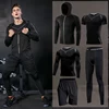 Men Running Compression Sportswear Suit Football Basketball Cycling Fitness Sport Tight Sweatshirt Clothing Set Outdoor Hoodies