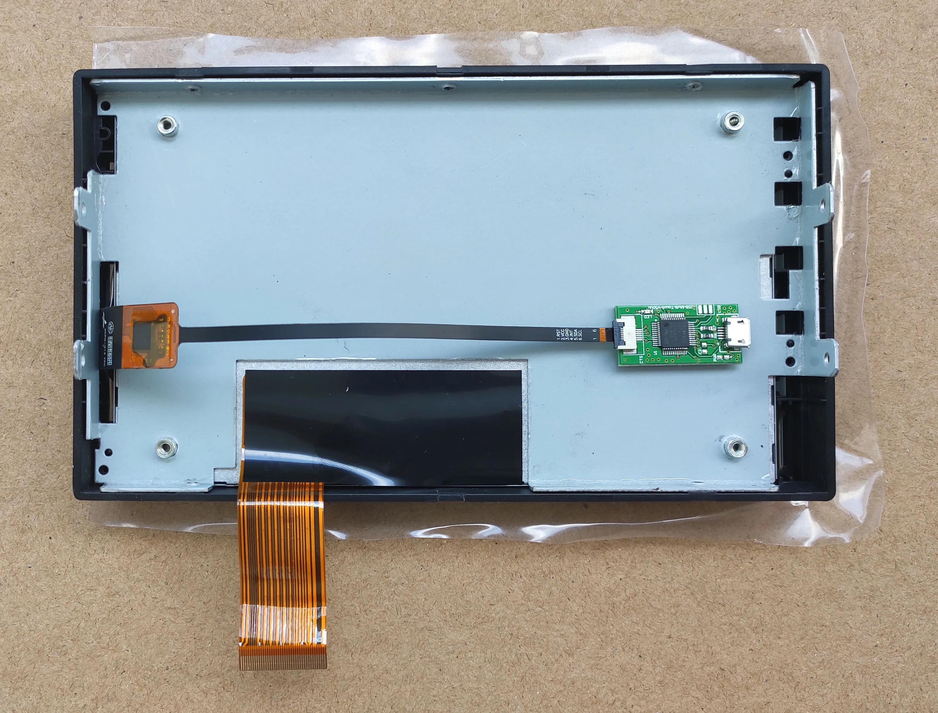 US $100.00 7inch HDMIDisplay 1024600 LCD For CARPC CarPuter DIY LCD With Driver And Frame 2din 178102mm With USB Sensor Support WIN8 10