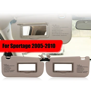 

1Pair Car Inner Sun Visor Shield Shade Board with Mirror for KIA Sportage 2005 2006 2007 2008 2009 2010 Beige