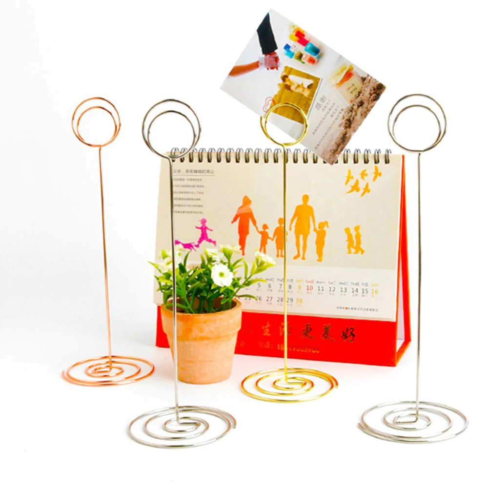 

10Pcs Festival Butterfly Shaped Note Holder Metal Wedding Party Seat Table Memo Clip with Base 2019 New