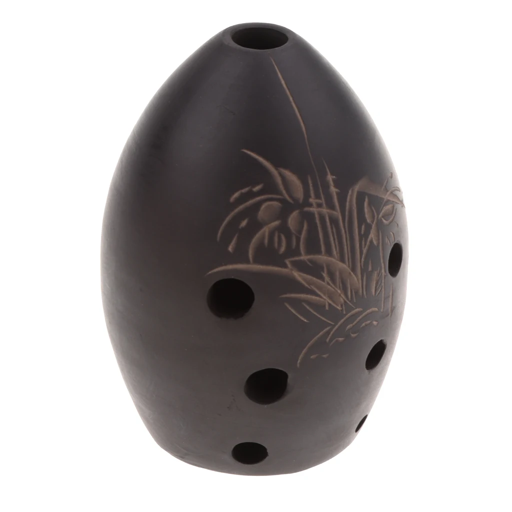 Chinese Clay Ocarina 8 Holes Xun Musical Instrument for Crafts Decoration