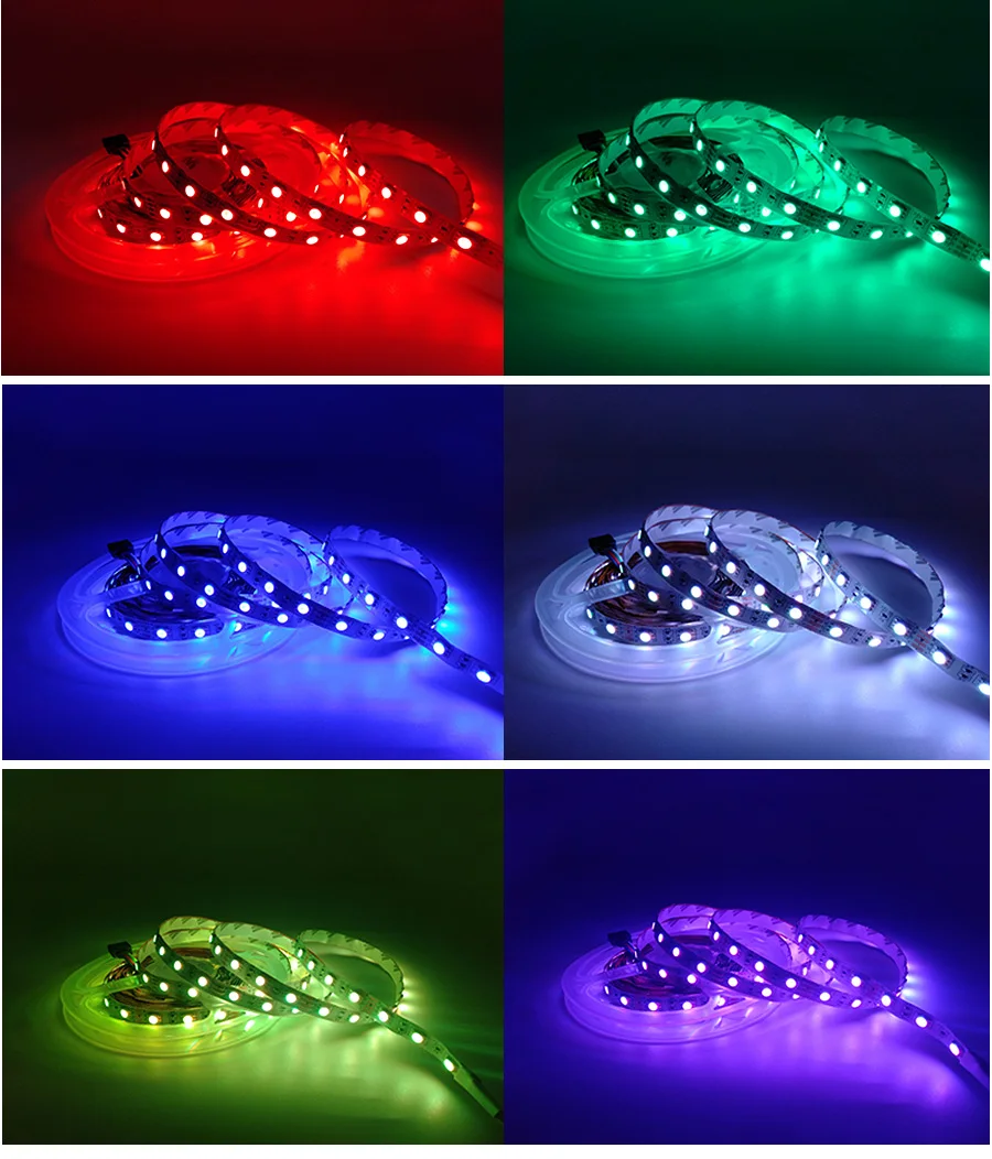 5M 10M 15M Led Light Tape 5050 SMD 60ledsm RGB LED Strip DC 12V RGB LED lamp diode Ribbon Flexible Music Controller+Adapter EU (11)