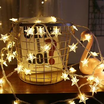 

SNEWVIE HOT Sale Star string lights LED lights battery Christmas string lights ins net red wedding holiday decoration lights