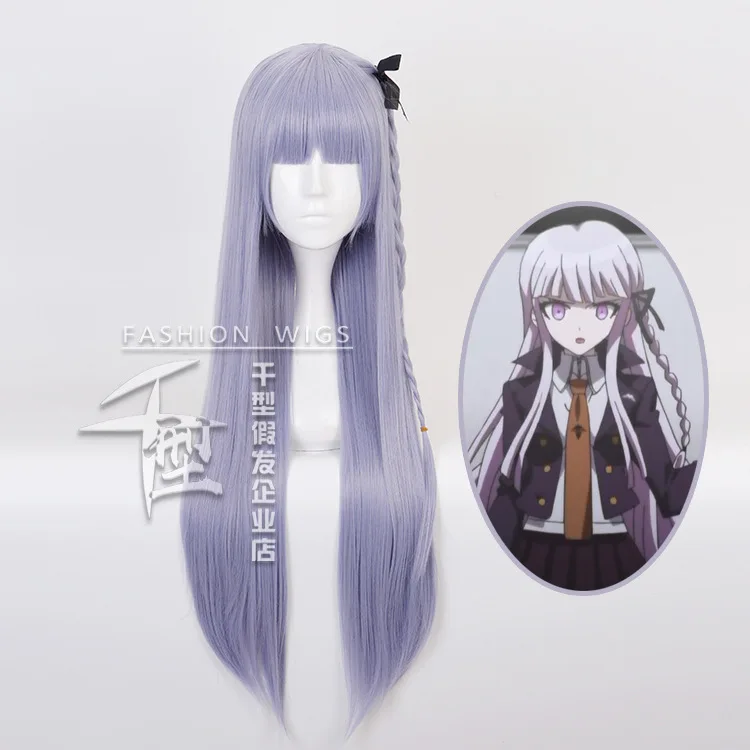 

Cosplay wig[-] projectile breaks the fog. cosplay wig with ribbon and lavender long hair