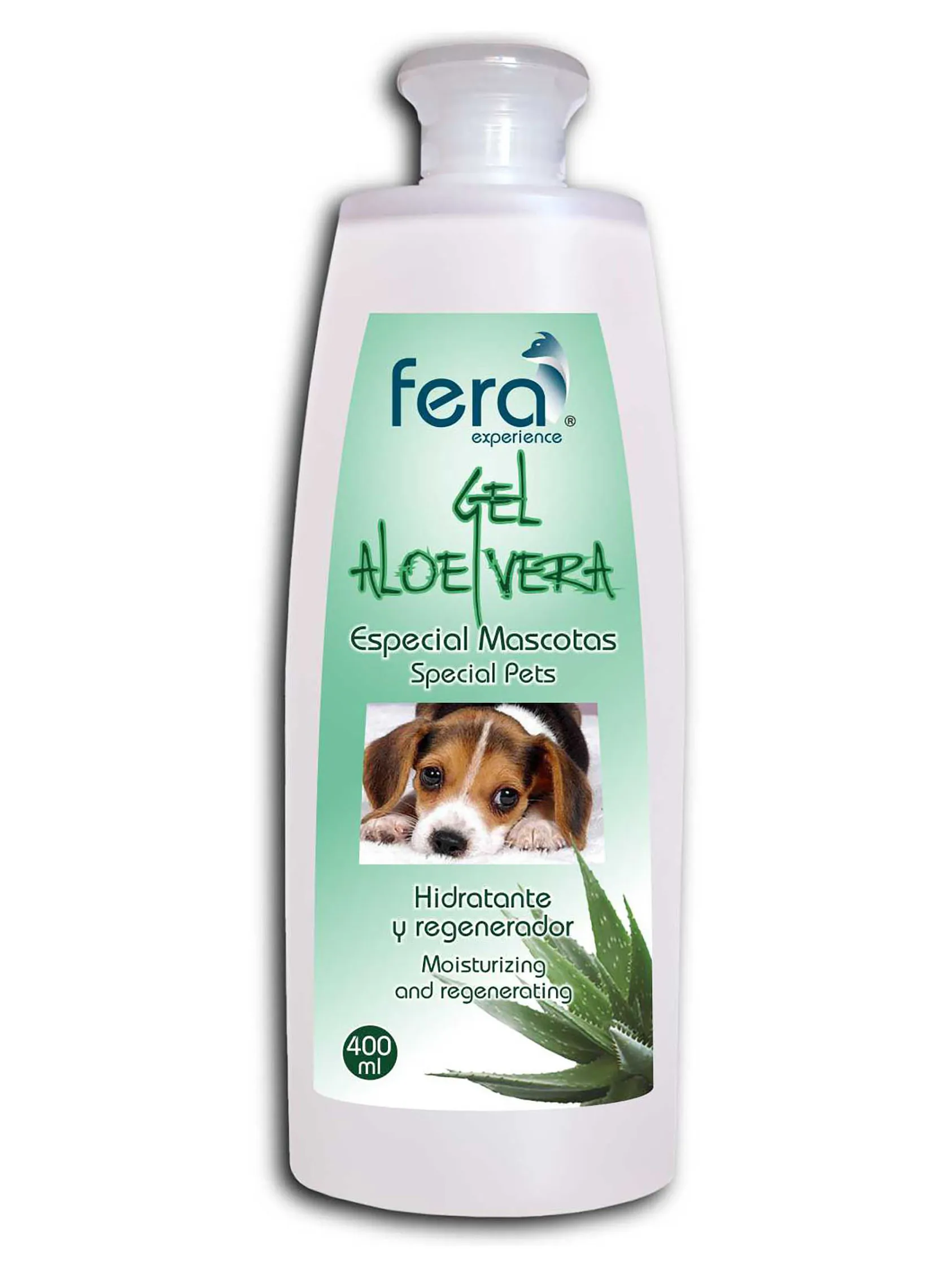 Gel para perros hidratante y regenerador con Aloe Vera 400ml.