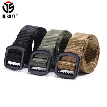 

Military Tactical Men Belt Thick Webbing Nylon Belt Metal Buckle Army Airsoft Paintball Combat Heavy Duty Waistband Adjustable