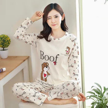 

2020 Pajamas Set Leisure wear Women Pyjamas Women Sleepwear Night suit Home Wear Women Summer Cartoon Nightwear