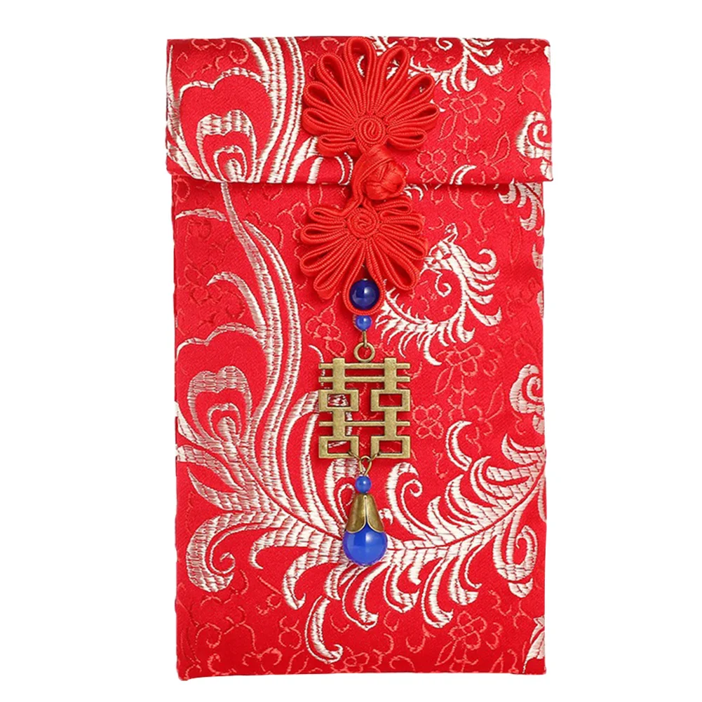 4 Весенний праздничный карман для денег Hong Bao Lucky, традиционные красные конверты, утолщенные, для свадьбы, дня рождения, китайский, год, парча - Цвет: 4