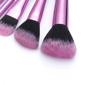 

make up brush set Women's Makeup Brush Set Transparent Sequins Handle Makeup Brush Set Foundation Eye Brush Beauty Tools DW